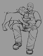 lineart of thigh-up + 2 full bodies (price was cut since they're tiny!)